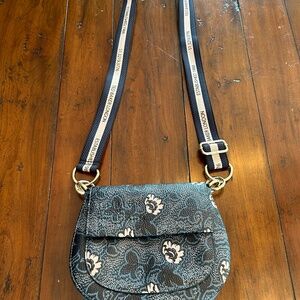 Ted Baker Black & Blue Floral cross body bag